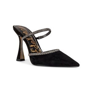 Sam Edelman suede mule heel with embellished trim in size 6